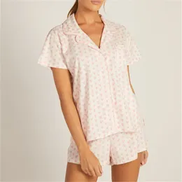 Accueil Vêtements Hirigin Y2k Coeur Manches Courtes Pyjama Mignon Preppy Vêtements Volants Shorts Pyjama Ensembles Pyjama En Soie Pour Femmes 2 Pièces Ensemble De Vêtements De Nuit