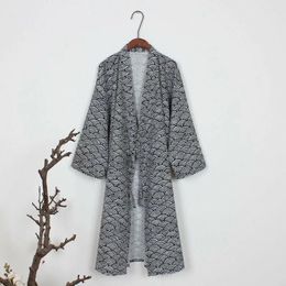 Accueil Vêtements Men de peignoir classique japonais Kimono Yukata Cardigan Robe Robe Robe de robe