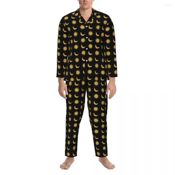 Ropa de hogar pijama hombre símbolo vintage noche de noche