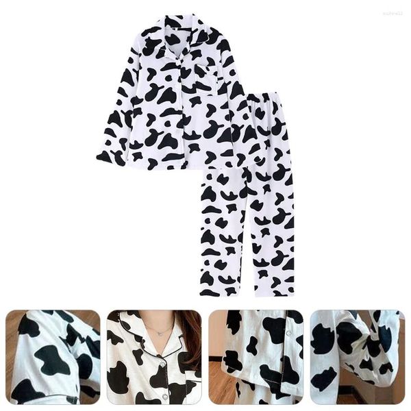 Ropa en el hogar Pajamas's Cow Lingeries Vestidos nocturnos para dormir Sleepwear Sleepwear Animal Damas Mujer