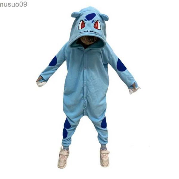 Accueil Vêtements Poddemiel Bulbasaur Cose des enfants Costume Costume de jeu Halloween Kigurumi Anime de Noël Anime un pajamal2403