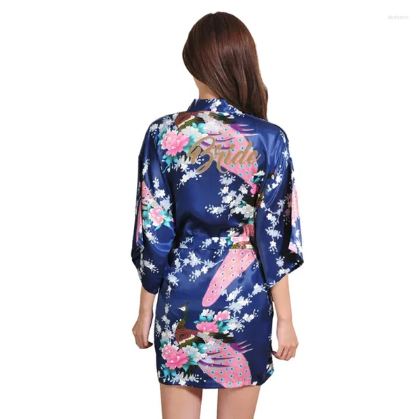 Accueil Vêtements Retail Femmes Satin Silk Robes LETTRE LETTRE GOR GOLD GLITTIVING ROBE FLORAL PEACOCK POUR LA PARTIE DE MEAD