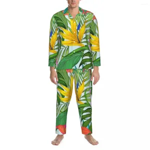 Vêtements à domicile Pyjama floral tropical ensemble