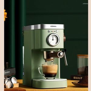 Machine à café domestique vapeur d'extraction semi-automatique italienne pour faire de la mousse de lait 1050W machine à expresso 5-10 tasses