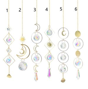 Home Kleurrijke Kristallen Suncatcher Opknoping Sun Catcher met Ketting Hanger Ornament Crystal Balls voor Venster Tuin Kerstdag Party bruiloft decoratie xb1