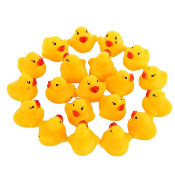 Juguete de descompresión para el hogar, juguete de baño para bebé, sonajero con sonido para niños, Mini pato de goma, natación, regalos para bañarse, carrera, pato chirriante, piscina, juguete divertido para jugar IB255