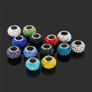 Home Decor Diy sieraden Accessoires aardewerk klei drie rijen boren grote gat kralen drie rijen van maïs boorbalafstand kralenzc1115