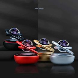 Home Decor Solar Magnetische Levitatie Auto Roterende Auto Decoratie Nordic Modern Solar System Beeldjes Miniatuur Accessoires Gift 210607