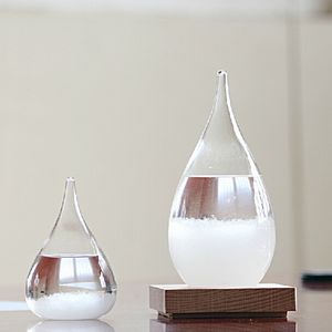 Décor à la maison prévisions météo cristal rythme goutte à goutte forme tempête verre prévisions météo bouteille noël artisanat Art cadeau XD22499