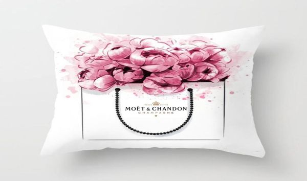 Decoración del hogar 4545 cm Cubierta de almohada Flores pintadas a mano Cámara de perfume de perfume Super Soft Coushion para almohada de sofá Caja de almohada4055395