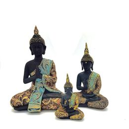 Woondecoratie Boeddhabeeld Hand Made Groene Hars Thailand Boeddha Sculptuur Boeddhisme Hindoe Fengshui Beeldje Meditatie 240202