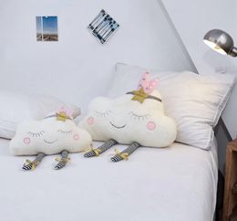 Décoration de la maison Ins Cloud oreiller en peluche coussin doux Kawaii jouets en peluche pour enfants bébé enfants fille cadeau 231220