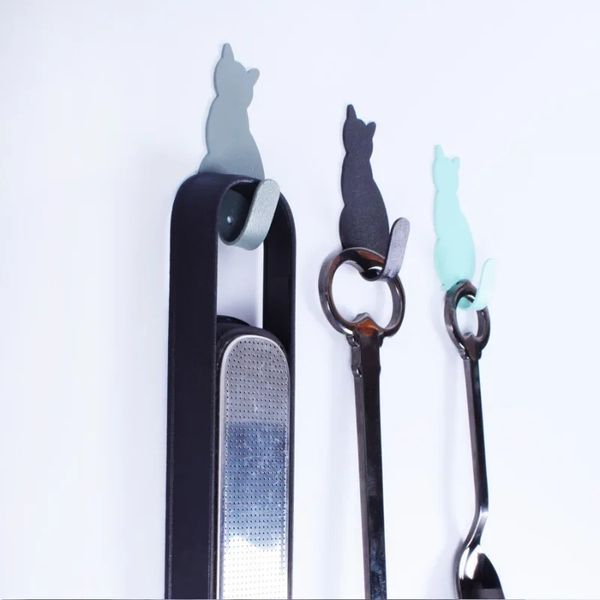 Hooks Decorative Hooks Hooks en forma de gato Ganchos sin uñas Adhesivas Toalla de toalla de colgilla de colgilla de pared Montada Hooks Decoration Hook2.para colgadora de toallas adhesivas