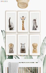 Home Decor Schilderen Amp Kalligrafie Babykamer Dier Decorativo Olifant Art Prints Op De Muur Poster Canvas Deco Muurschildering2739715