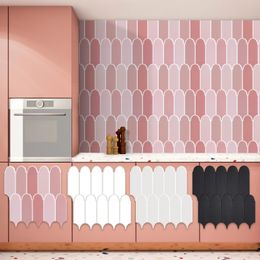 Accueil Deocr 3D Brick Wall Sticker Strong Adhesive Kitchen Bathroom Backselash Vinyl Wallpaper Appartement Mur Sticks -10 Feuille 240522