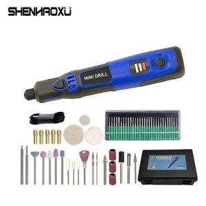 Home DIY Mini Cordless Boor Power Tools 3.6 V Elektrische Boormolen Grinding Accessoires Set Draadloze Gravure Pen 3-Snelheid 201225