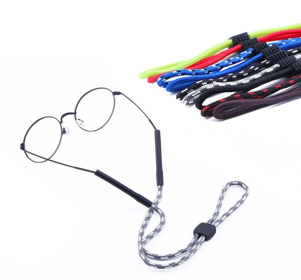 Inicio Gafas Cadenas de anteojos resistentes y ajustables Cordones de correa deportiva Retenedor de gafas de sol con tubo final cordón para gafas YFA31032316455