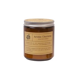 Thuisgeuren Geurende kaarsen Creatieve koffiekleurfles label Aromatherapie