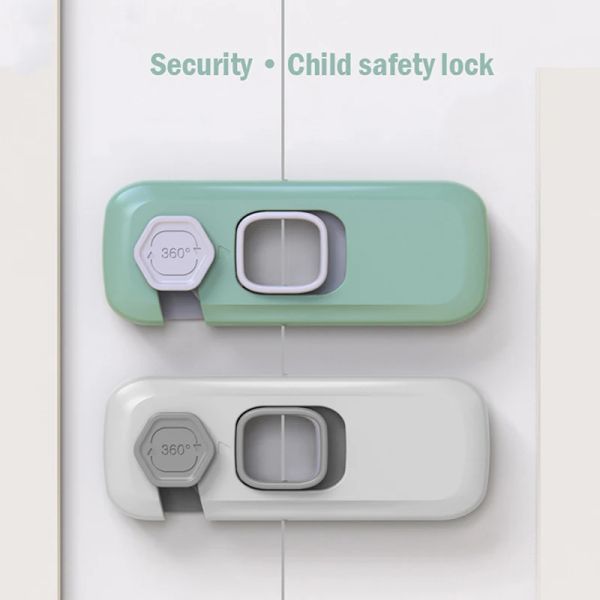 Home Frigerator Freinez Dather Lock Porte Catch Toddler Enfant Cabinet Locks Baby Safety Kids Kids Anti-Pinch Hand Security Latch Lock