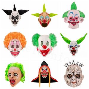 Accueil drôle Clown visage danse Cosplay masque latex fête maskcostumes accessoires Halloween terreur masque hommes effrayant masques/c211