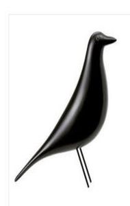 Woninginrichting geschenken Eames minimalistische mode softloading vogel decoratie creatieve kunst en handwerk zwart en wit9616499