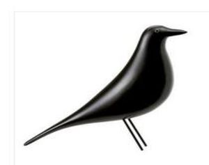 Cadeaux d'ameublement à la maison eames mode minimaliste Softloading Bird Decoration Creative Arts and Crafts Black and White9186009