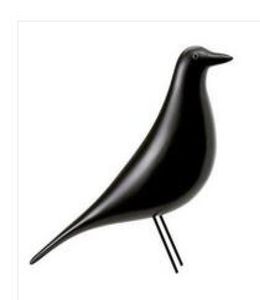 Woninginrichting geschenken Eames minimalistische mode softloading vogel decoratie creatieve kunst en handwerk zwart en wit7766180