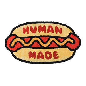 Woninginrichting 21SS HUMAN MADE Hot Dog Tapijt Pluche Hal Parlor Handgemaakt Zijden Tapijt Trendy Vloermat Leverancier