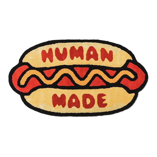 Ameublement 21SS HUMAN MADE Hot Dog Tapis En Peluche Hall Parlour À La Main Soie Tapis À La Mode Tapis De Sol Fournisseur