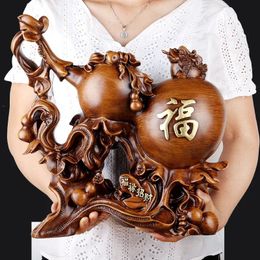 Woninginrichting accessoires Zhaocai Hulu Decoratie Hars Ambachten Cadeau voor winkelopening Studie Desktop ornamenten 240314