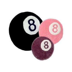 Woninginrichting Art Carpets 8 Ball Black Area Rug Hypebeast Collection Sneakers Mat Slaapkamer Gang Speelkamer Handgemaakt Acryl Trendy Vloermat Leverancier