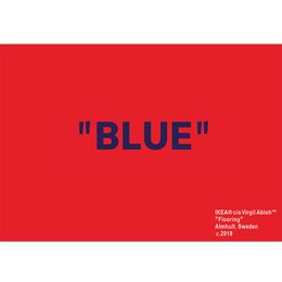Mobilier de maison Art Carpets Ki X VG Markerad Blue Red Area Rug Cashmere Hypebeast Collection Sneakers Mat Parlour Bedroom Valette de chambre Tre 310O