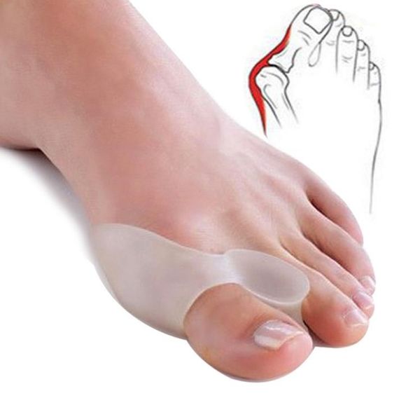 Maison Jardin 2 pcs/lot Orteil Hallux Valgus Correcteur Gel De Silicone Épandeur Soins Des Pieds Séparateur D'orteil Oignon Garde Toe Stretcher Redresseur SN662