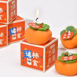 Home Garden Home Decor Home Geuren Geurende kaarsen Persimmon Ruyi Geurende kaarsensfeer Modellering Was Aromatherapie Aangepaste grensoverschrijdende geschenkdoos ornamenten