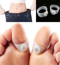 Productos de jardín de hogares Fees de cuidado de la salud Fácil masaje de silicona de silicona masaje de pie de pie magnético anillo de dedos con bolsa opp8991301