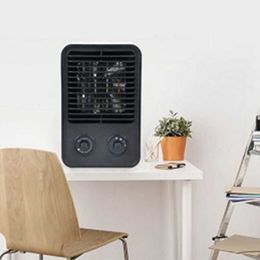 Aquecedores domésticos 1500W Mini Aquecedor Elétrico PTC Aquecimento Cerâmico Ventilador Quente Ventilador de Mesa Portátil Aquecedor Redução de Ruído Plugue UE HKD230914