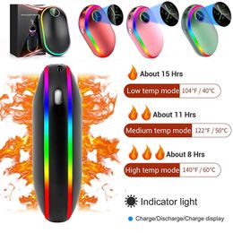 Home Heaters 2-in-1 elektrische handwarmer niveau 3 digitaal display ingebouwd 6000/10000 mAh USB opladen 3s snelle verwarming power pack winter 231114