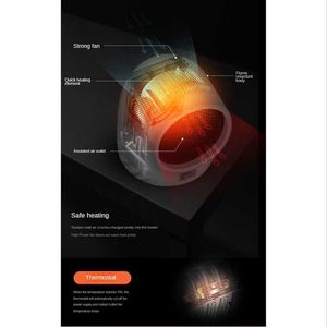 Accueil Chauffages AD-Mini réchauffeur d'air électrique puissant ventilateur chaud chauffage rapide ventilateur de bureau chauffage électrique pour étudiant à la maison prise ue HKD230914