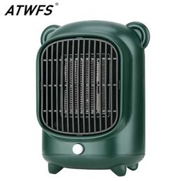 Chauffages domestiques ATWFS chauffage électrique pour bureau à domicile 500 W/220 V petit chauffage PTC chauffage rapide pièce plus chaude chauffage silencieux L230105