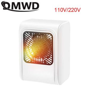 DMWD Draagbare Mini Kachel Elektrische Winter Mini Desktop Warme Verwarming Fan Kachel Hete Lucht Warmer Huishoudapparaat 110 V/220 V HKD230904