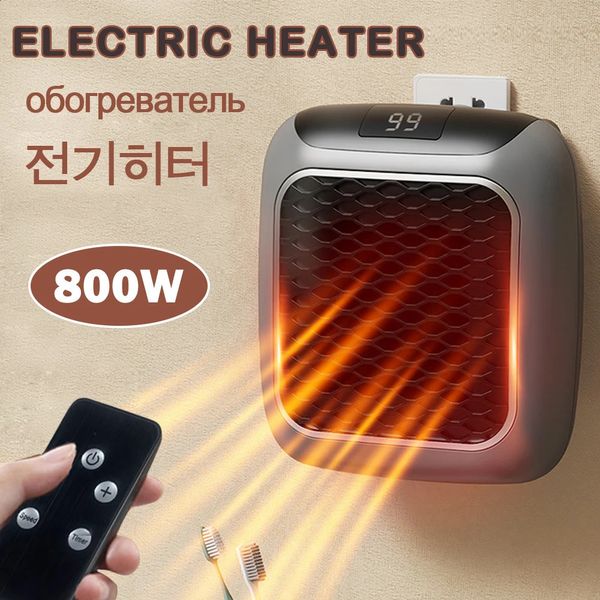 Inicio Calentadores Calentador eléctrico chimenea enchufable portátil mini calentador de habitación con control remoto bajo consumo de energía 800W 231031