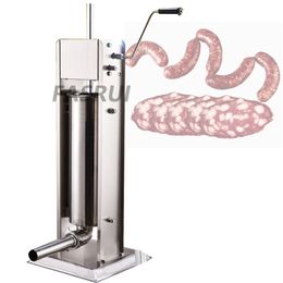 Home Homemade Sausage Vlees Vulmachine Machine Roestvrij staal Handgeschakelde Verticale Worsten Vulmachine Keukengereedschap