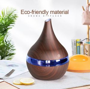 Humidificateur à la maison 300ml USB diffuseur d'air électrique arôme humidificateurs à ultrasons en bois fabricant de brume fraîche pour le bureau