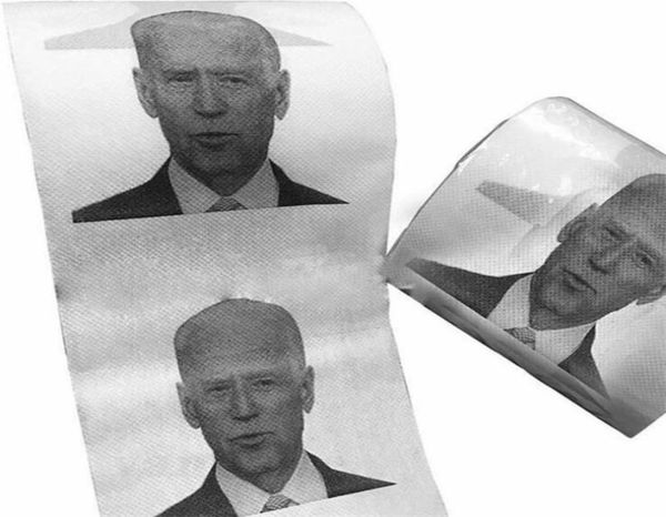 Accueil Joe Biden Papier toilette Roll Fashion Fund Humour Gag Gags Cuisine Bathroom Wood Pulp Tissue imprimé Papier de papier toilette Napkins ZC14476069