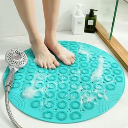 Tapis de sol de cuisine domestique, pour toilettes, salle de bains, cercle en PVC, antidérapant, tapis de bain, de Massage, de douche, Rug248q