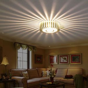 Home LED 3W Hall Light Walkway Porch Decor Lampe Sun Flower Creative Creative LED plafond Lights D2.0