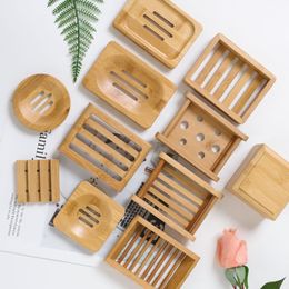 Home Natural Soap Dishes Bamboo Soap Holder Handmade Soaps Boxes Bamboos Creative Badkamer Holders10 Styles LT070