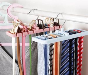 Accueil OrganisationStockage s amp Racks Support Rack Rangement Cravate Ceinture Cintre Gain de Place Rotatif Écharpe Support Crochet Placard Organi9531659