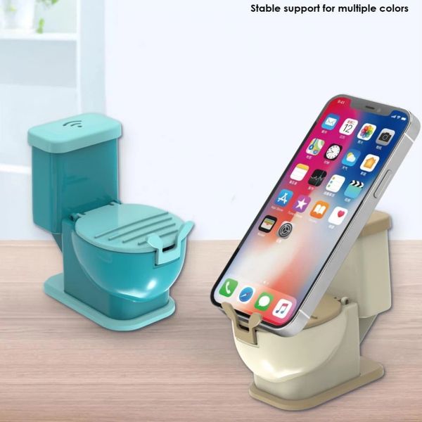 Accueil Mini support de téléphone portable support de toilette de bureau couleur réglable ornements décoratifs pliables de rétrécissement