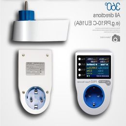 FreeShipping stroom voor thuis Digitale meterstekkerdoos / energiemeter voor thuis / elektriciteitsmeters / 16 munteenheden Avqfw